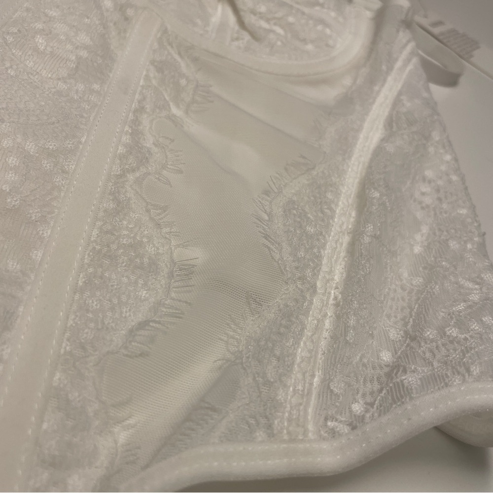 NWT Raxnode White Underwire Bustier M - Picture 5 of 8